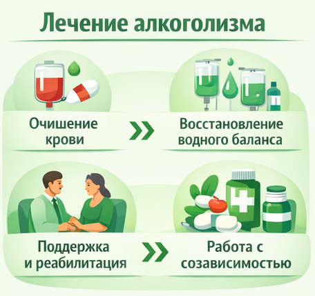 лечение алкоголизма в Санкт-Петербурге этапы